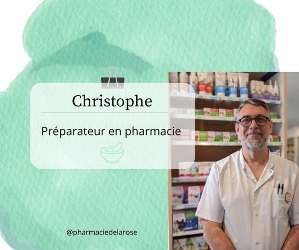 Christophe, préparateur en pharmacie